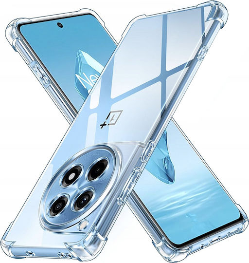 Techsuit Shockproof Clear Back Cover Silicon Transparent (OnePlus 12R)