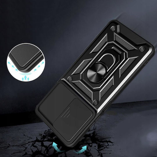 Techsuit Camshield Задна корица Пластмаса / Силикон Черен (Realme C67 )