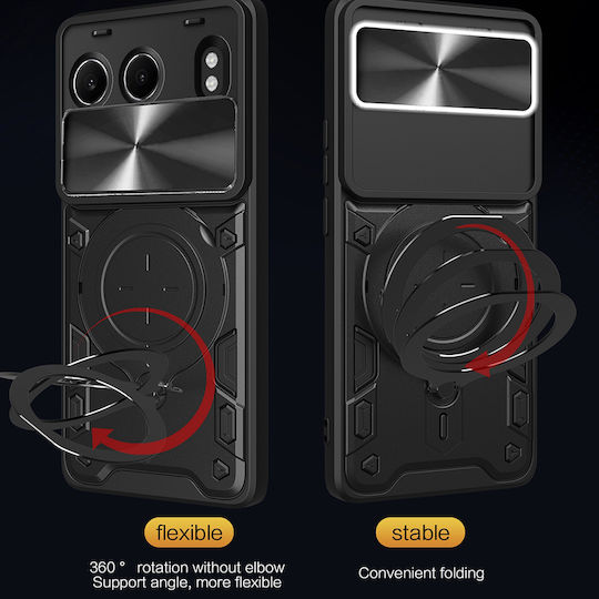 Techsuit Back Cover Πλαστικό / Σιλικόνης Μαύρο (OnePlus Nord 4)