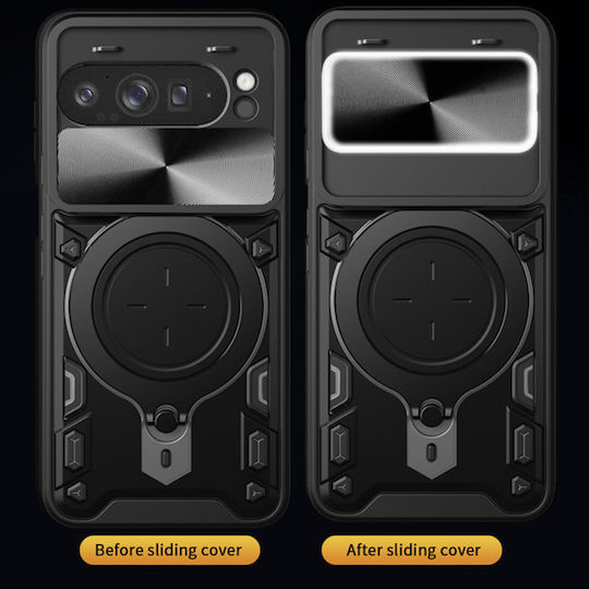 Techsuit Camguard Pro Umschlag Rückseite Silikon Schwarz (Honor Magic7 Pro - Techsuit)