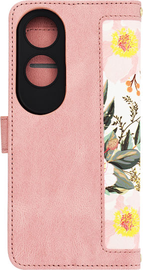 Techsuit Umschlag Rückseite Silikon Rosa (Oppo A60)