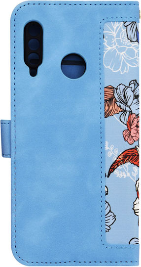 Techsuit Umschlag Rückseite Silikon Blau (Huawei P30 Lite)