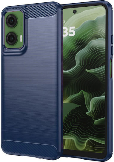 Techsuit Carbon Back Cover Silicone Blue (Moto G35)