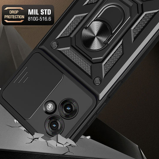 Techsuit Camshield Umschlag Rückseite Kunststoff / Silikon Grün (Motorola Moto G55 - Techsuit)