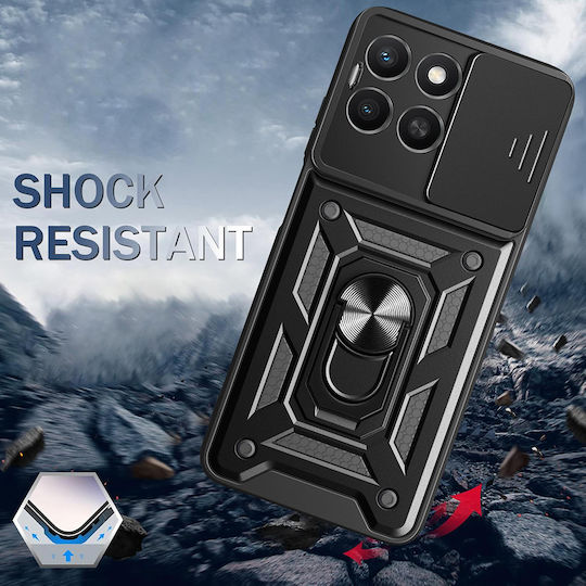 Techsuit Camshield Series Back Cover Σιλικόνης Μαύρο (Honor X6a)