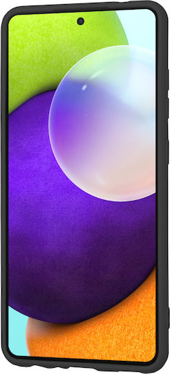 Techsuit Umschlag Rückseite Silikon Schwarz (Galaxy A52 / A52s)