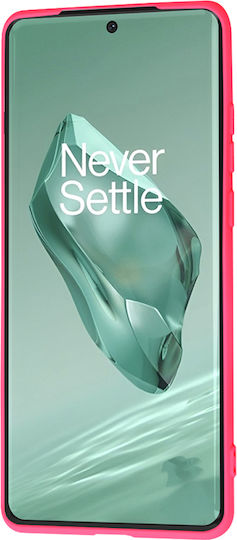 Techsuit Umschlag Rückseite Silikon Fuchsie (OnePlus 12)