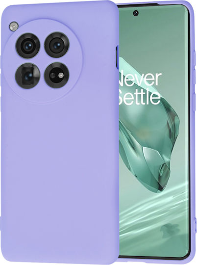 Techsuit Umschlag Rückseite Silikon Lila (OnePlus 12)