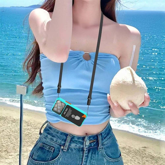 Shellbox Задна Корица Закалено Стъкло Водоустойчив Син iPhone 12 / 12 Pro Xiaomi 15 Pro