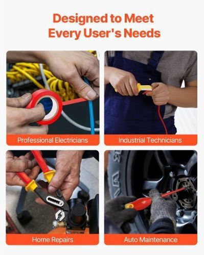 Vevor Tool Case with 50 Electrician's Tool Set