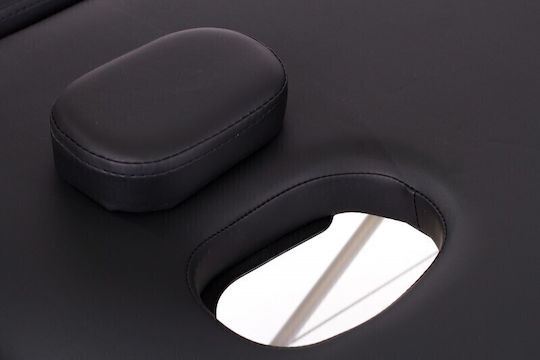 ACP Portable/Folding Black Massage and Physiotherapy Bed 180x62cm