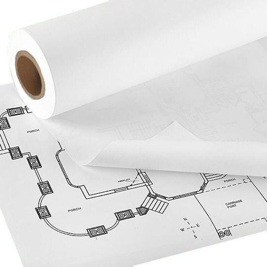 Hârtie Role Pentru Plotter A0 841x175m 80g