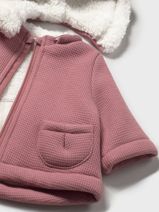 Kinder Freizeitjacke mit Kapuze Pink