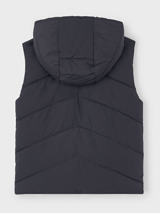 Kinder Freizeitjacke Ärmellos Beidseitig mit Kapuze Blau