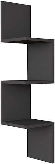 Wandregal Zikzak Anthrazit 105,4x25x25cm