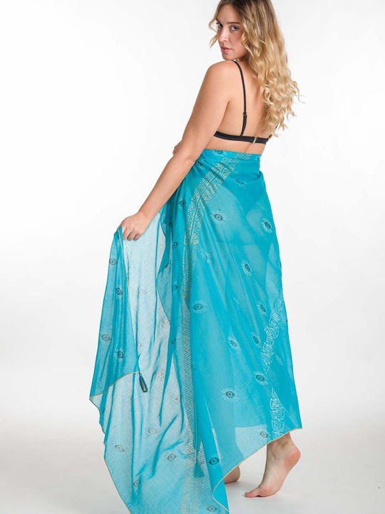 Rima Beachwear Παρεο Cotton Χρυσοτυπια 2102-44