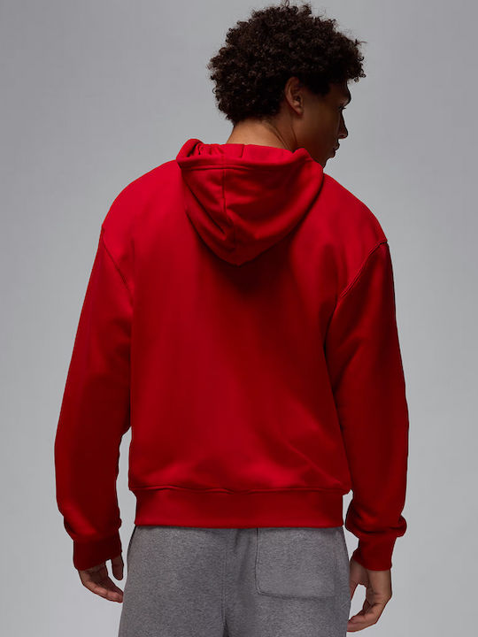 Cardigan With Hood Red