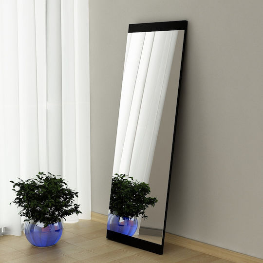 Aithrio Oglindă De Perete Full Body Rectangulară Neagră 120x40cm