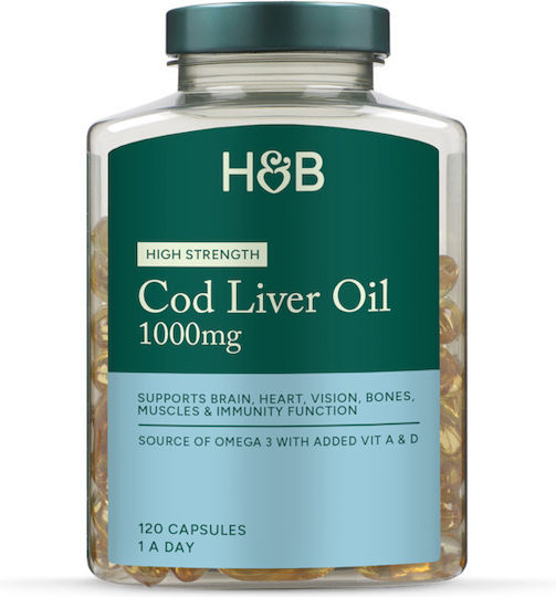 Holland & Barrett Ωμέγα 3 Μουρουνέλαιο 1000mg 120 κάψουλες
