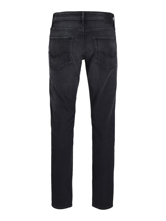 Ανδρικό Παντελόνι Τζιν με Regular Straight Εφαρμογή Black