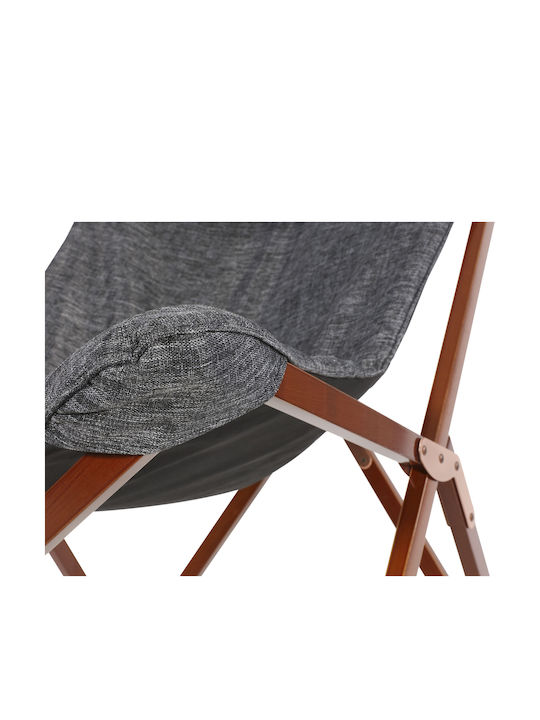 Outdoor Armchair Wooden Mixed Grey 73x85x95cm