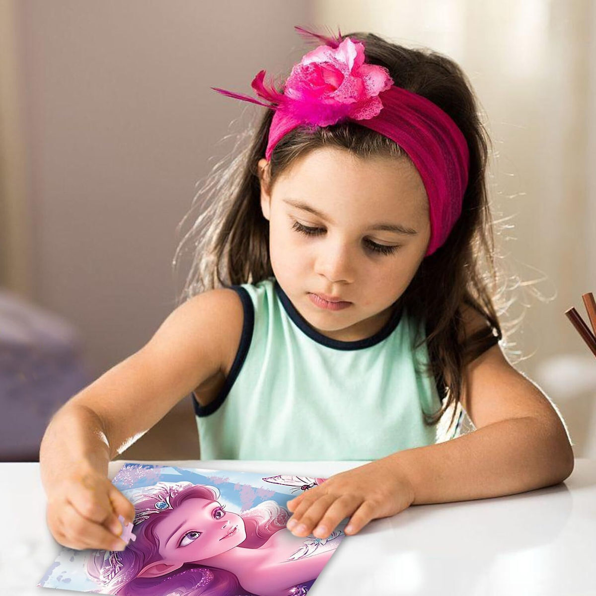 Playful Mario Puzzle 100 Pieces Glitter Fairy Princess In The