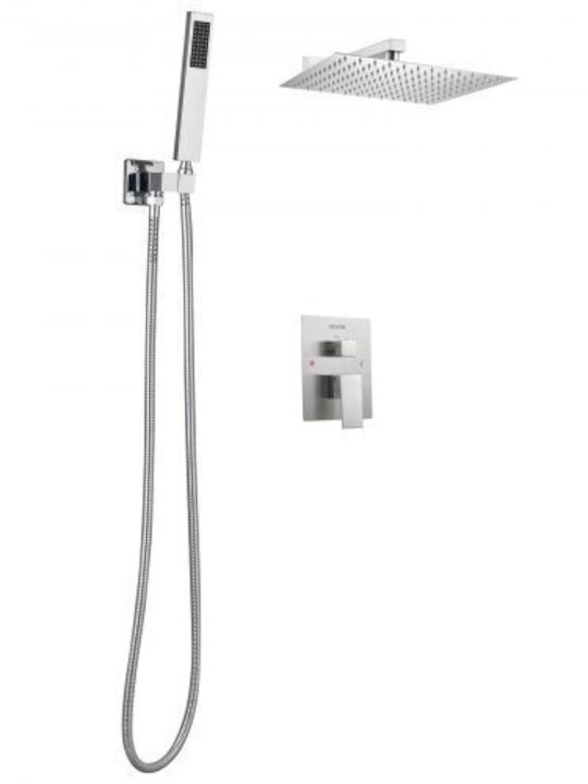 Vevor Duschsäule ohne Armatur Silber