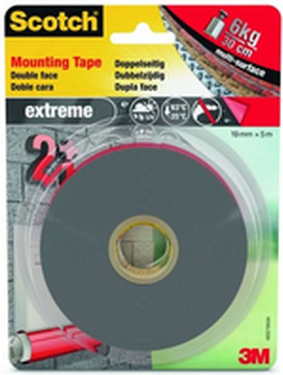 Scotch Self-Adhesive Double-Sided Tape Black 19mmx5m 1pcs
