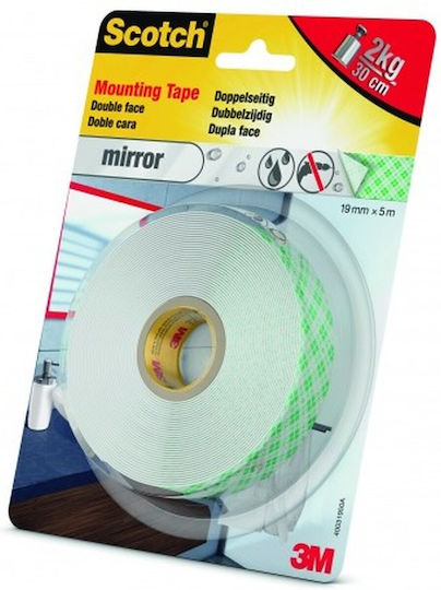Scotch-fix Doppelseitiges Spiegelband 19 mm x 5 m