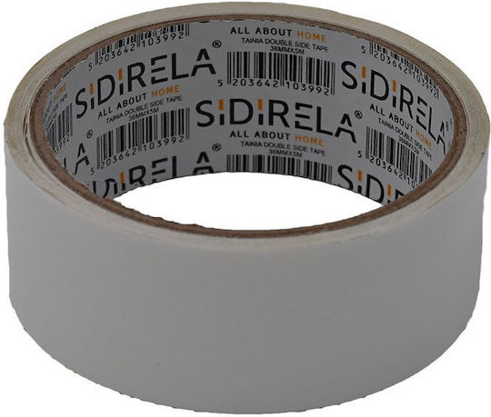 Sidirela Autocolantă Bandă dublă față-verso Albă 36mmx5m 1buc