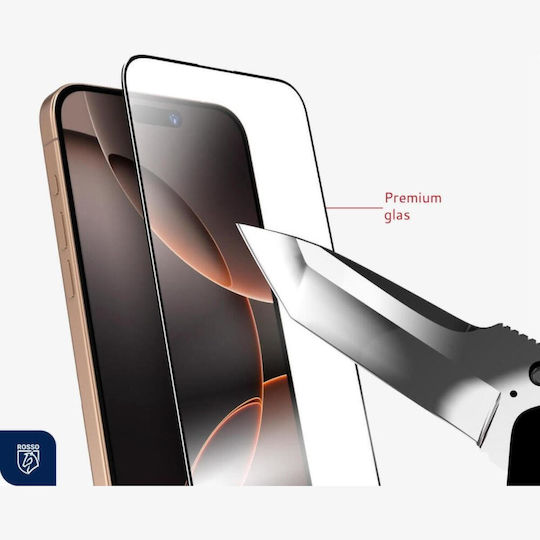 Rosso Tempered Glass Black (iPhone 16 Pro Max)