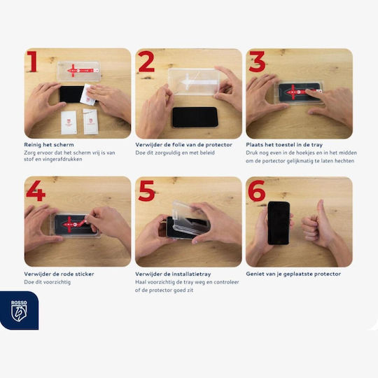 Rosso Tempered Glass Black (iPhone 16 Pro Max)