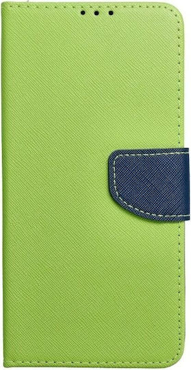 Fancy Brieftasche Synthetisches Leder Lime / Navy (Galaxy A33 5G)
