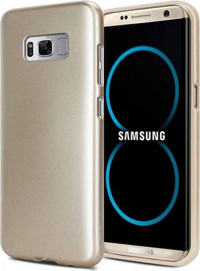 Mercury iJelly Back Cover Σιλικόνης Χρυσό (Galaxy S8+)