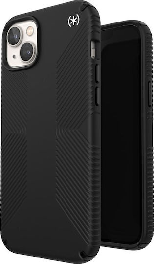 Speck Presidio2 Grip Microban Задна корица Силикон Black / Black / White (iPhone 14 Plus)