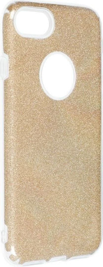 Forcell Shining Back Cover Σιλικόνης Χρυσό (iPhone 8/7)