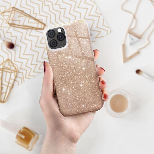 Forcell Shining Back Cover Σιλικόνης Χρυσό (iPhone 8/7)