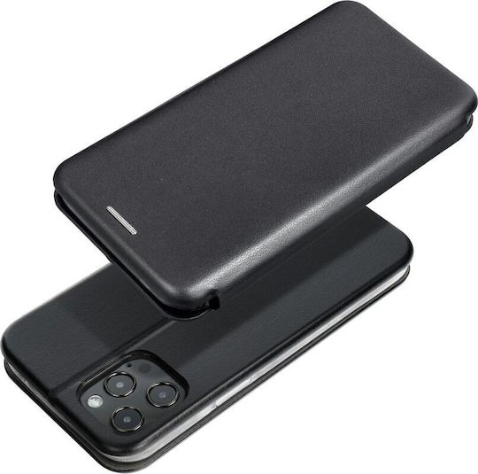 Elegance Книга Изкуствена кожа Черен (Redmi Note 12 5G)