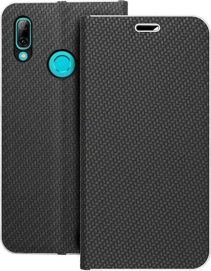 Forcell Luna Carbon Buchen Sie Kunststoff Schwarz (Huawei P Smart 2019)