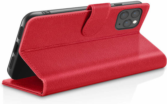 Zanaé Wallet Case iPhone 11 Pro Stand Magnetic Tab Red