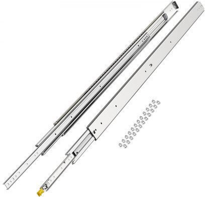 Vevor Pair of Sliding Rails Soft Close Full Extension 16-60 Inches 500 Lbs Zxcthg500b607bscwv0