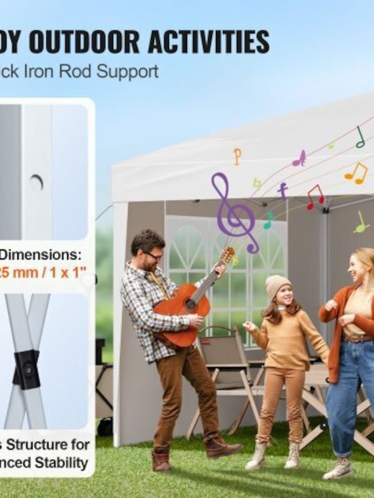Vevor Foldable Garden Gazebo 3.048x3.048m