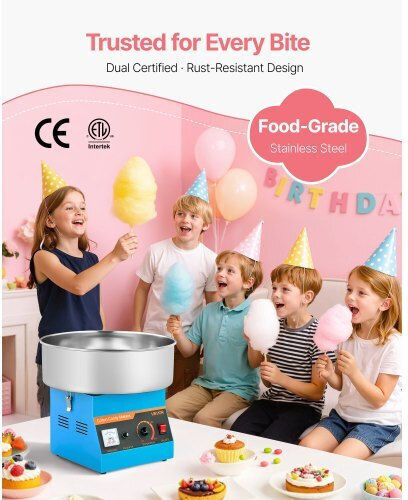 Vevor Candy Floss Maker 12cm Blue