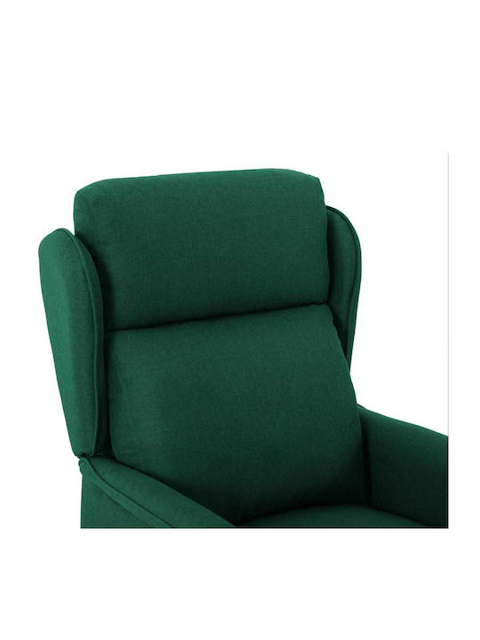 Șezlong Modern Din Țesătură Verde L93,5xL67,5xÎ101,5cm