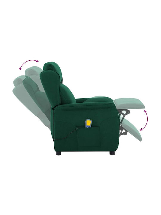 Șezlong Modern Din Țesătură Verde L93,5xL67,5xÎ101,5cm
