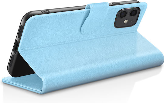 Zanaé Wallet Case iPhone 11 Stand Magnetic Tab Light Blue
