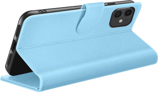 Zanaé Wallet Case iPhone 11 Stand Magnetic Tab Light Blue