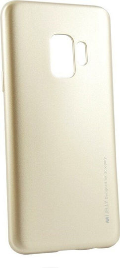 Mercury iJelly Back Cover Silicone Gold (Galaxy S9)