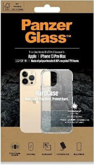 PanzerGlass HardCase Antibacterial Back Cover Plastic 1.2mm Transparent (iPhone 13 Pro Max)