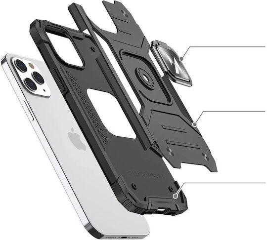 Wozinsky Ring Armor Kickstand Back Cover Πλαστικό Μπλε (iPhone 13)